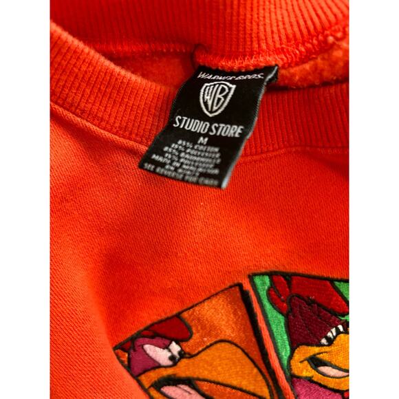 Vintage Warner Bros. Foghorn Leghorn Sweatshirt Medium Crewneck - Picture 4 of 7